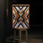 تابلو هندسی طرح جناقی     50 × 70 سانتی‌متر
